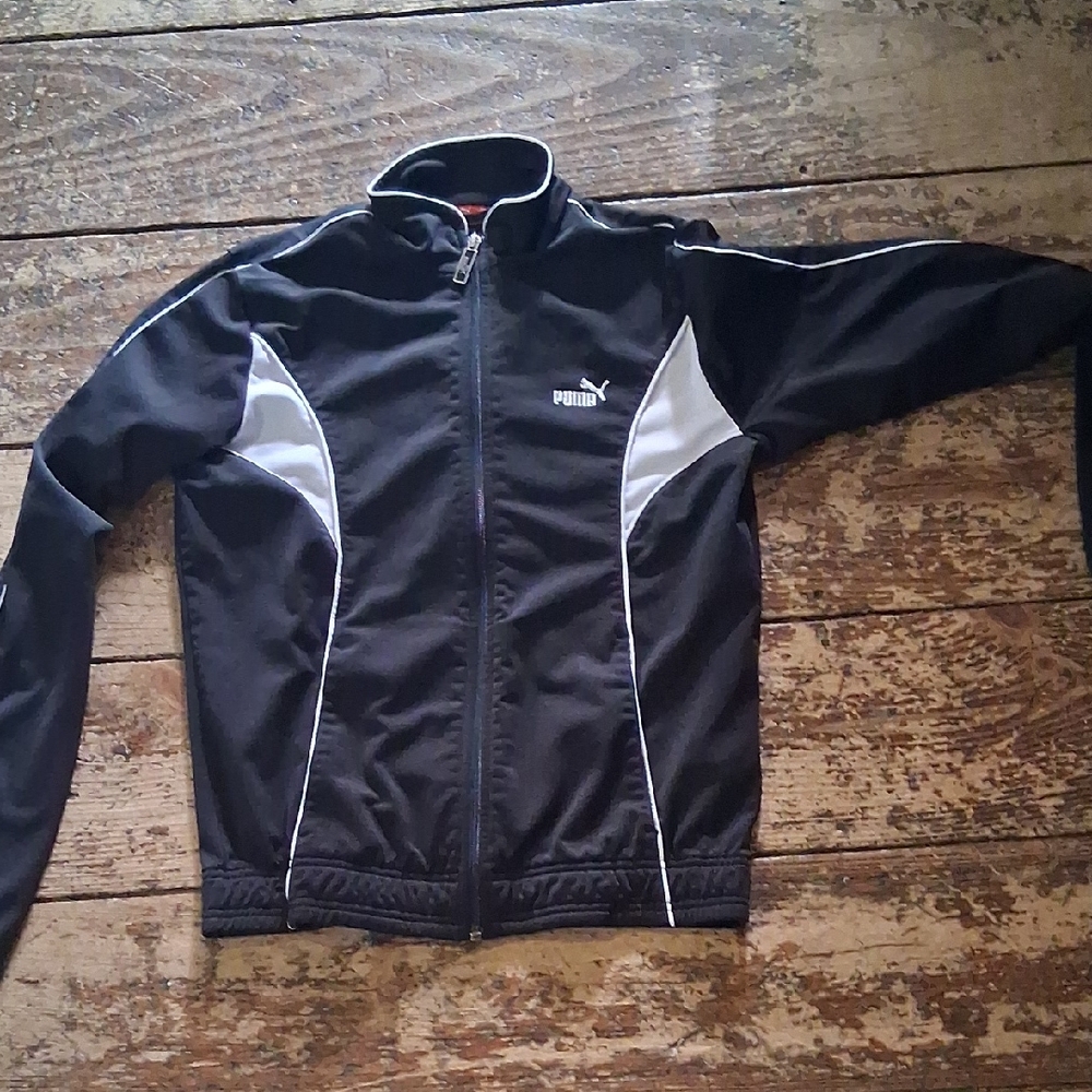 Puma Womens Black and White Jacket